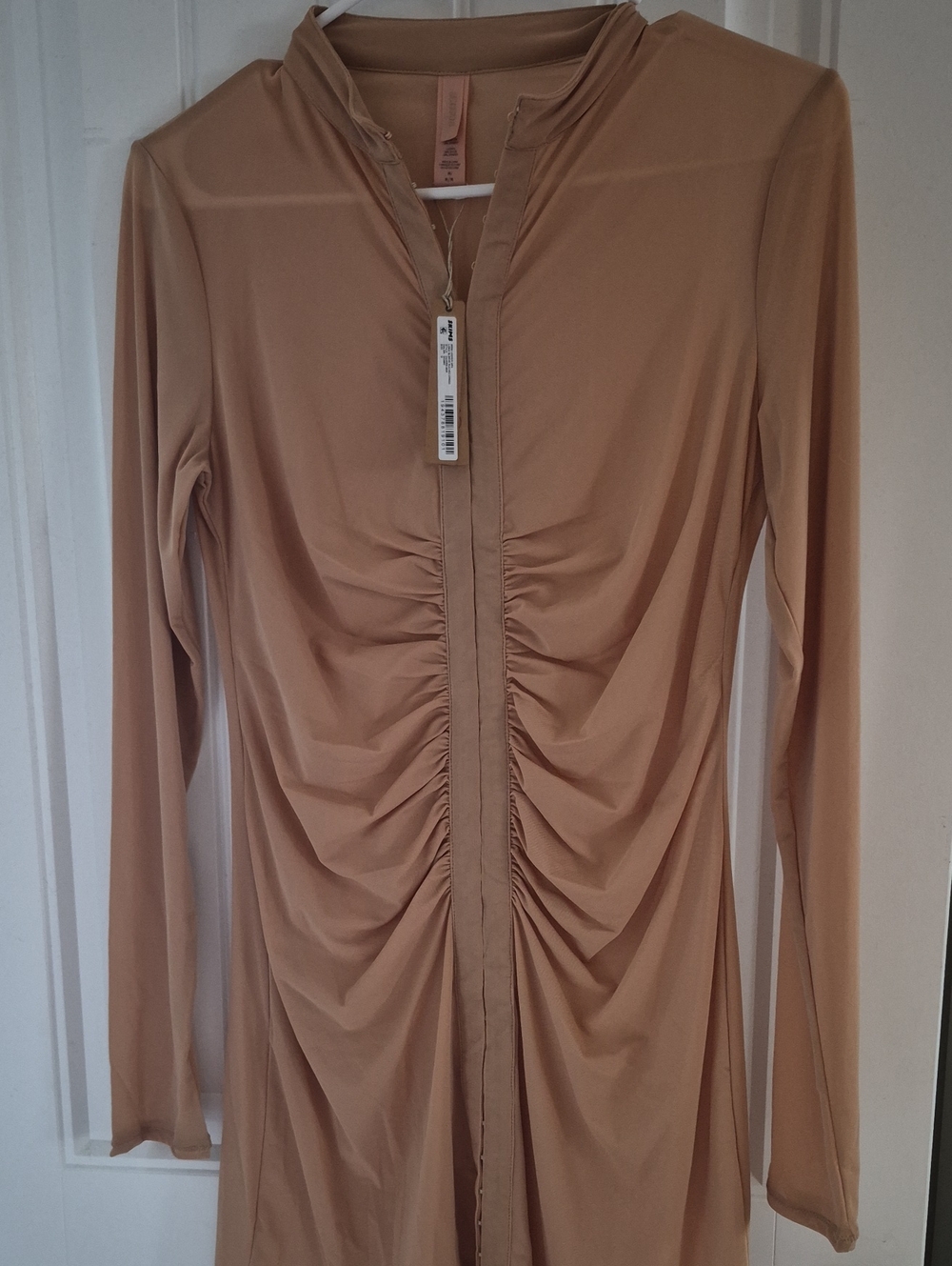 SKIMS Mesh Long-Sleeve Cover-Up -Sz M